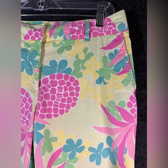 Lilly Pulitzer Cropped Pineapples Pants Size 8 - Picture 3 of 7